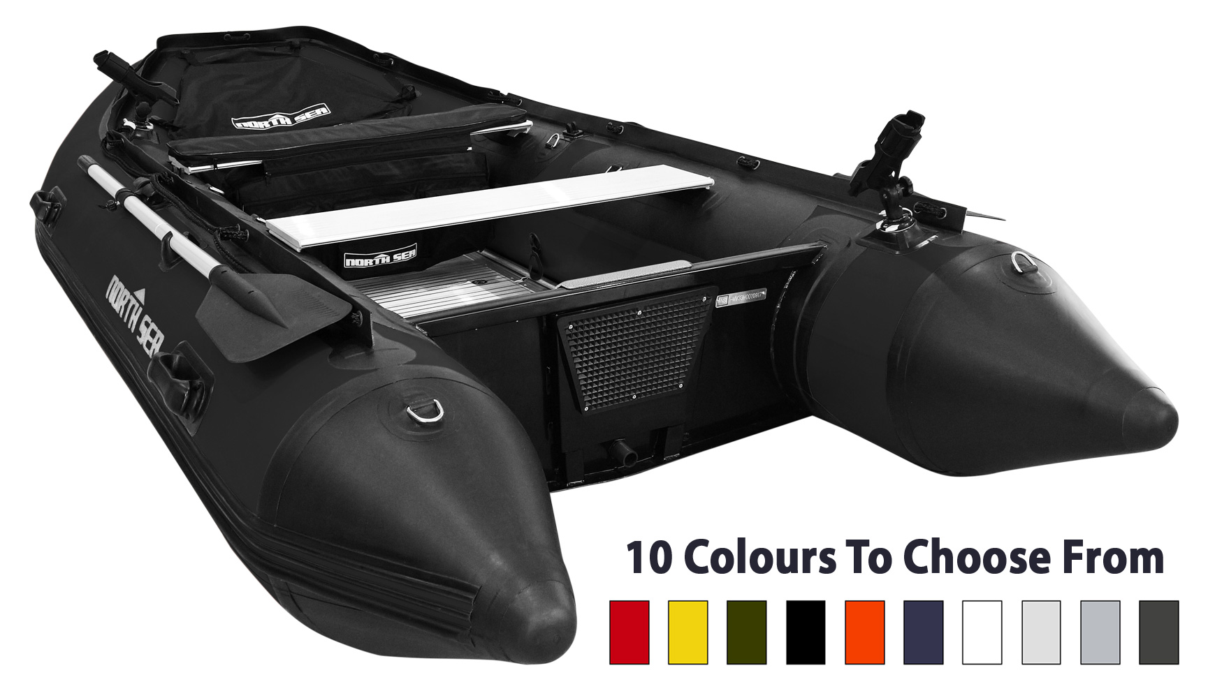 North Sea Inflatable Boat - Black