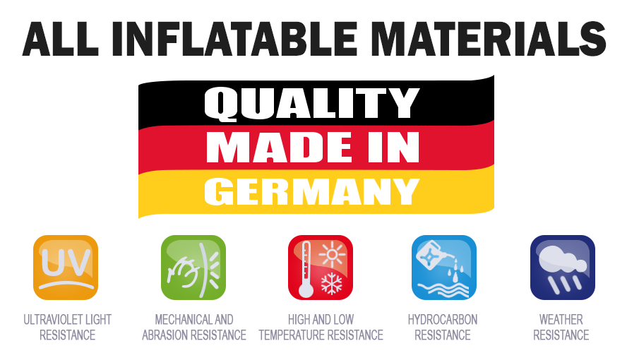 North Sea Inflatable Boat - German Made Materials
